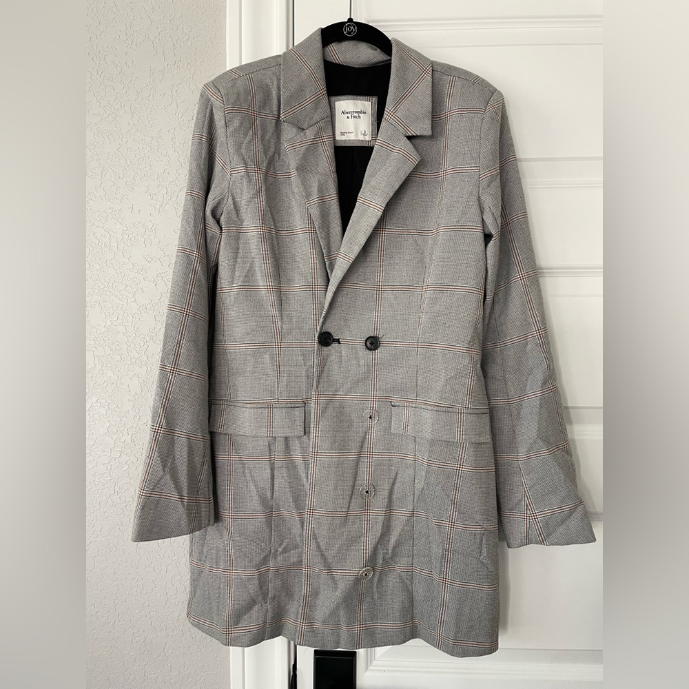 Abercrombie & Fitch Gray Plaid Dress